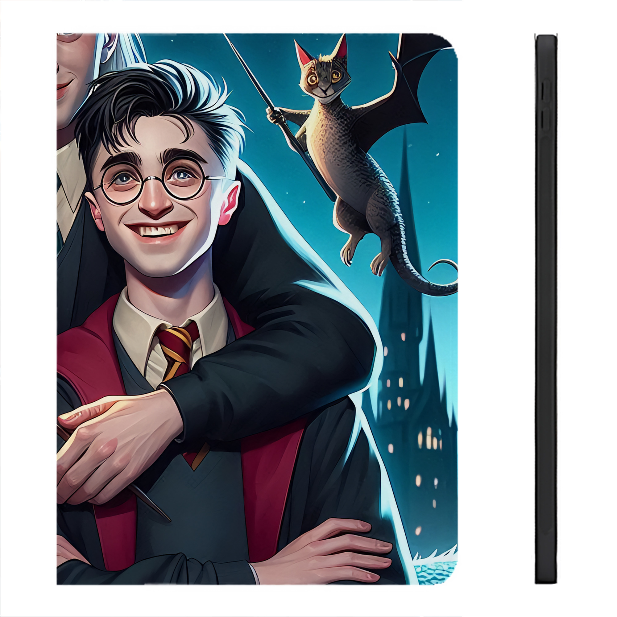 （画像用） Harry Potter ハリー・ポッターシリーズ IPadケース ペンホルダー付き ブックスタイルデザイン